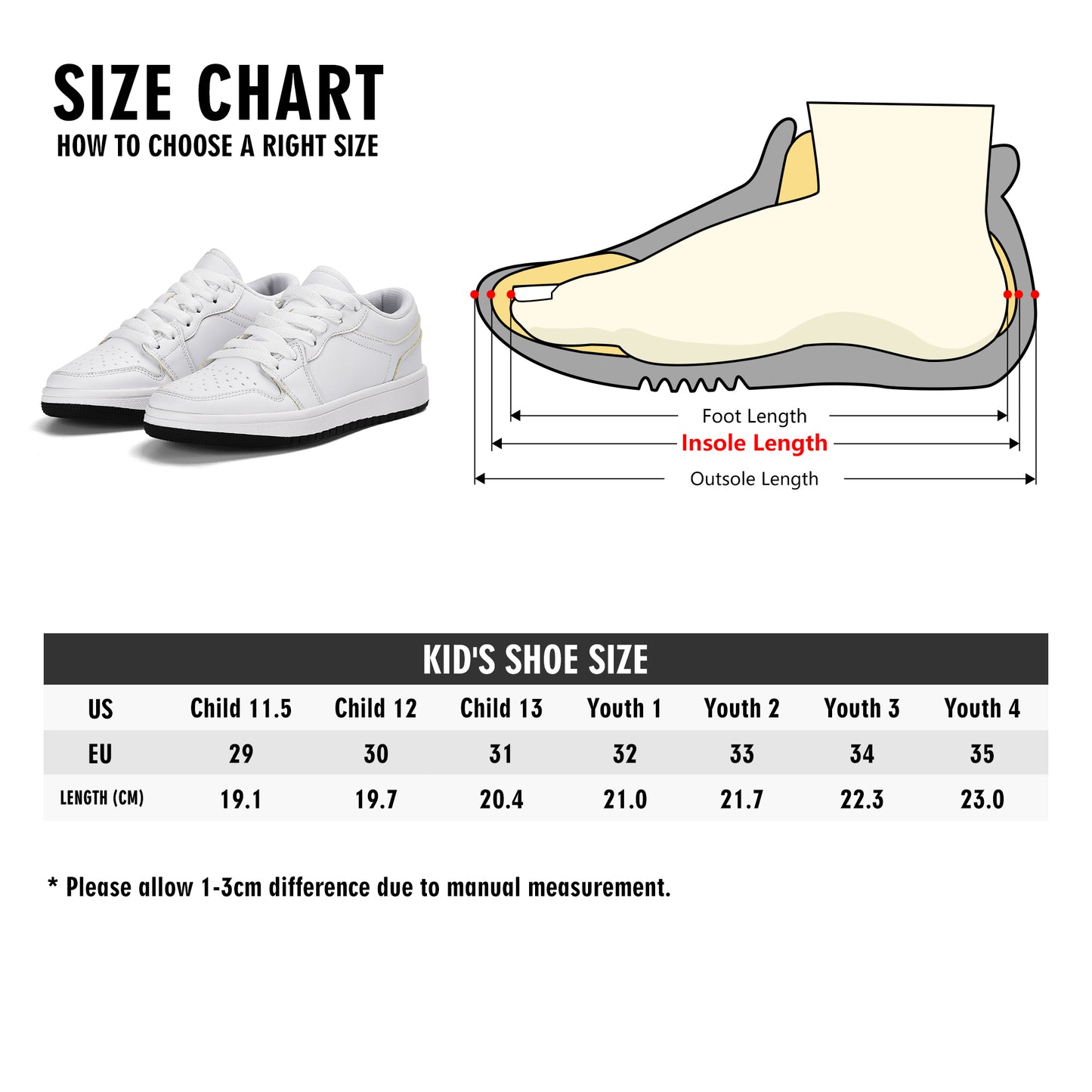 Evergreen Horse Line - Kids Premium Low Top Leather Sneakers