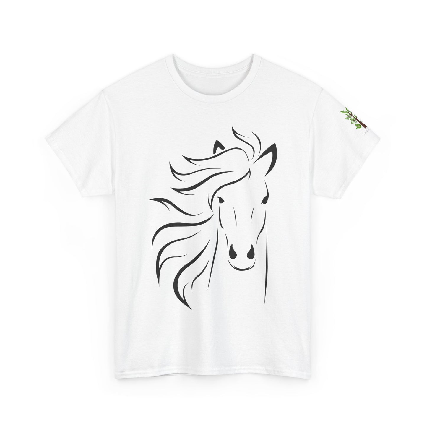 Evergreen Horse Line - Unisex Heavy Cotton Tee