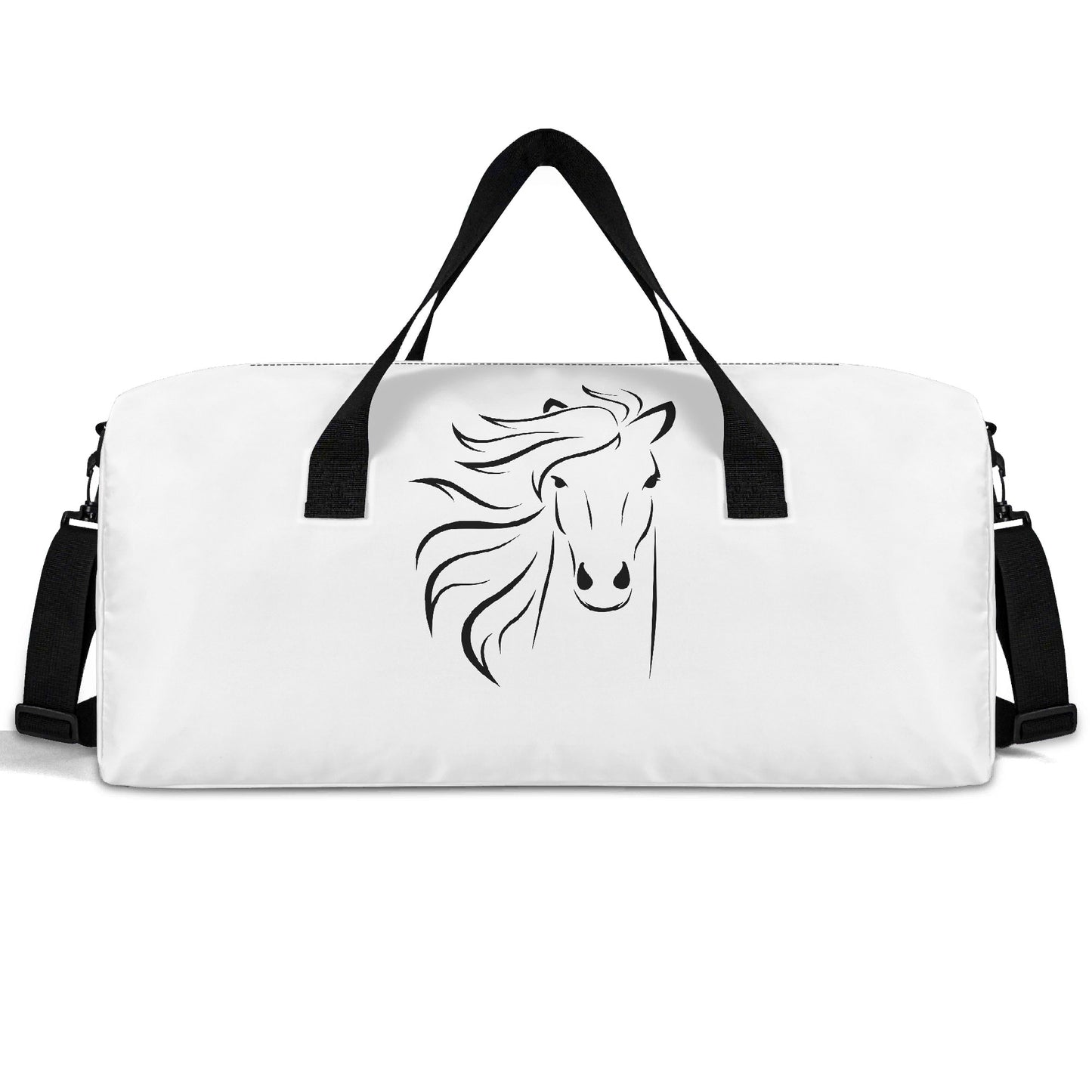 Evergreen Horse Line - Minimalist Travel Duffel Bags Sport Gym Tote Bag