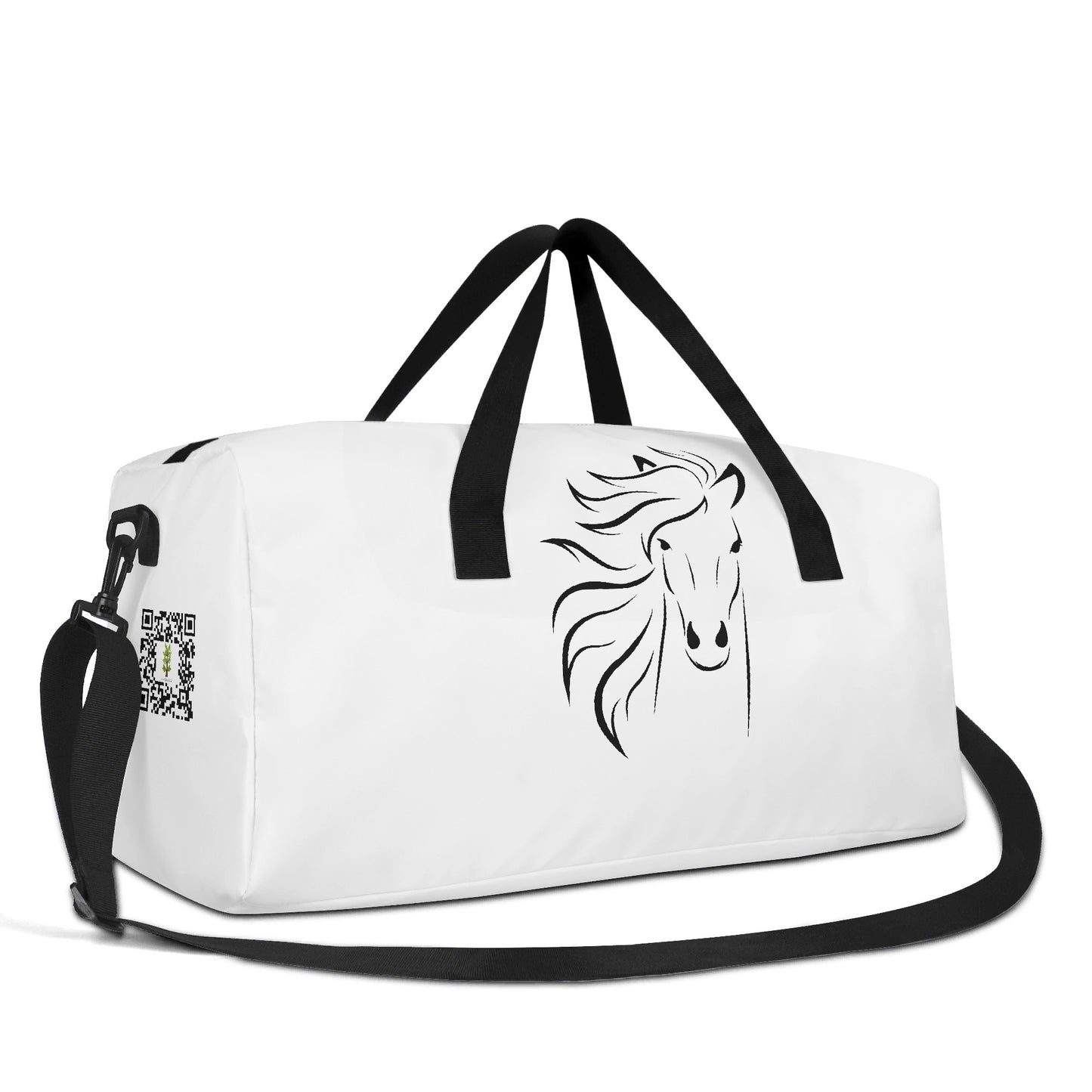 Evergreen Horse Line - Minimalist Travel Duffel Bags Sport Gym Tote Bag