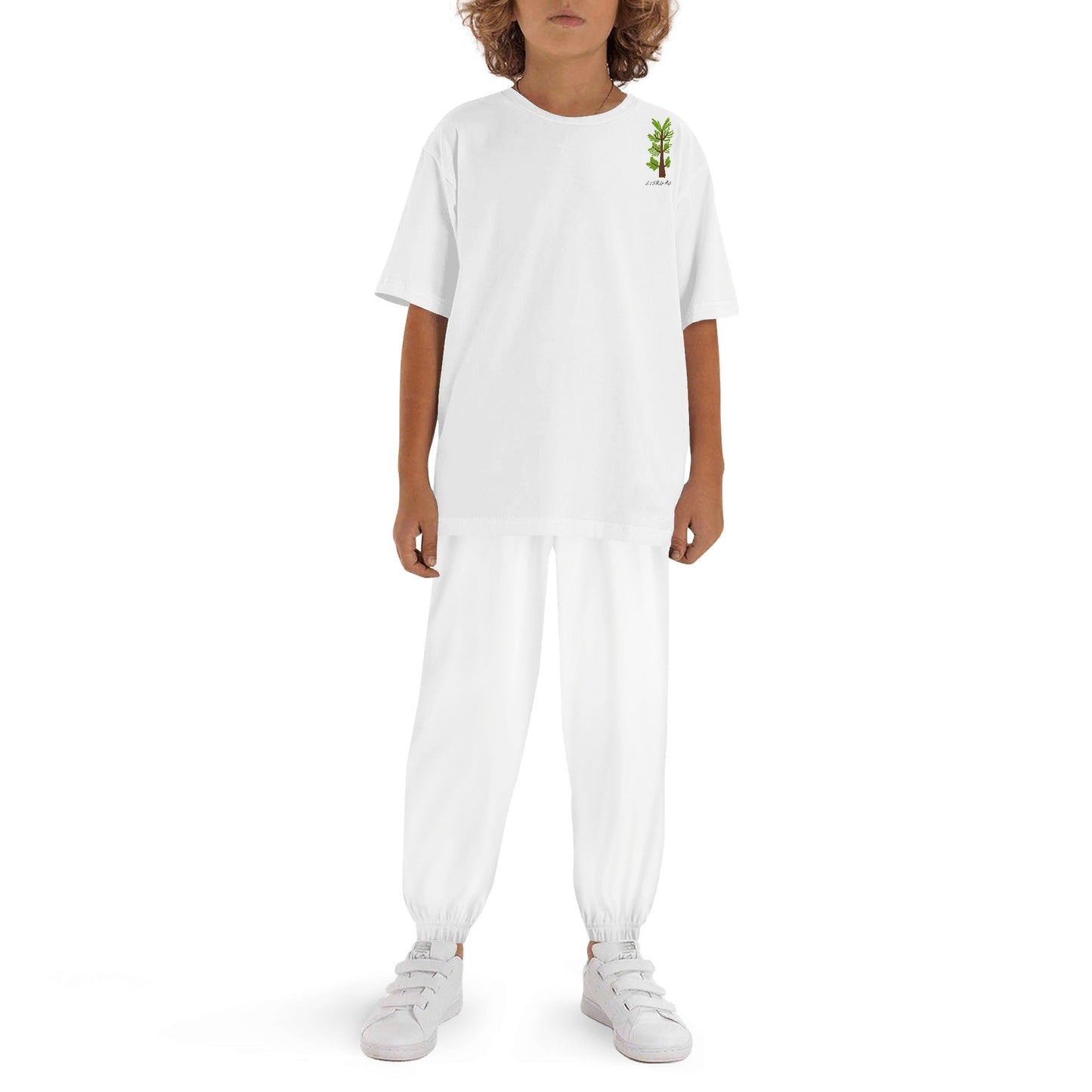 Evergreen Horse Line - Childrens Sleepwear Short Sleeve Shirt and Long Pants Set
