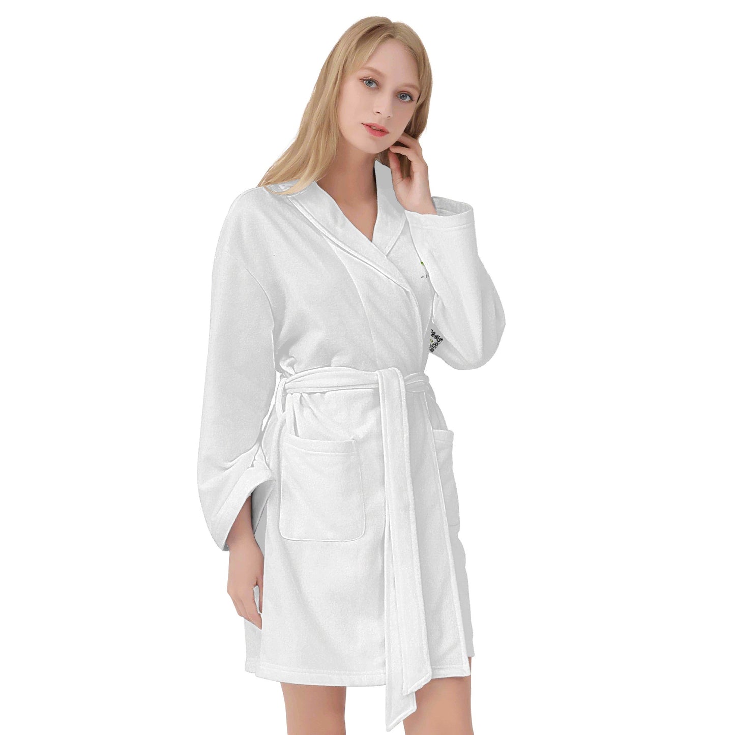 Evergreen Horse Line - Womens Short Bathrobe