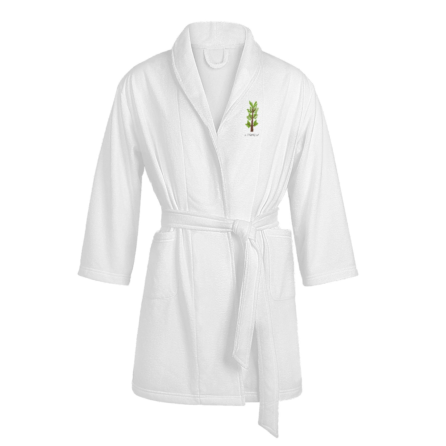 Evergreen Horse Line - Womens Short Bathrobe