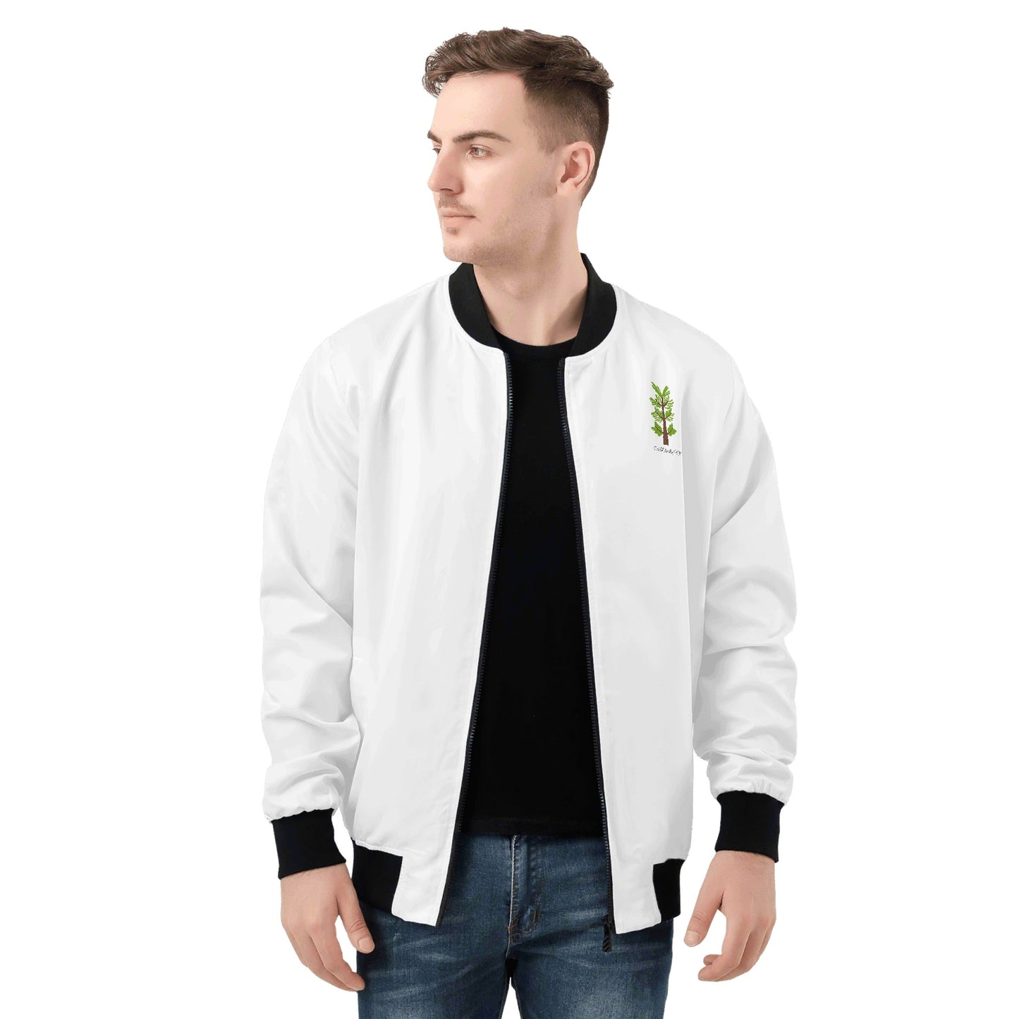 Evergreen Horse Line - Mens All Over Print Zip Up Bomber Jacket