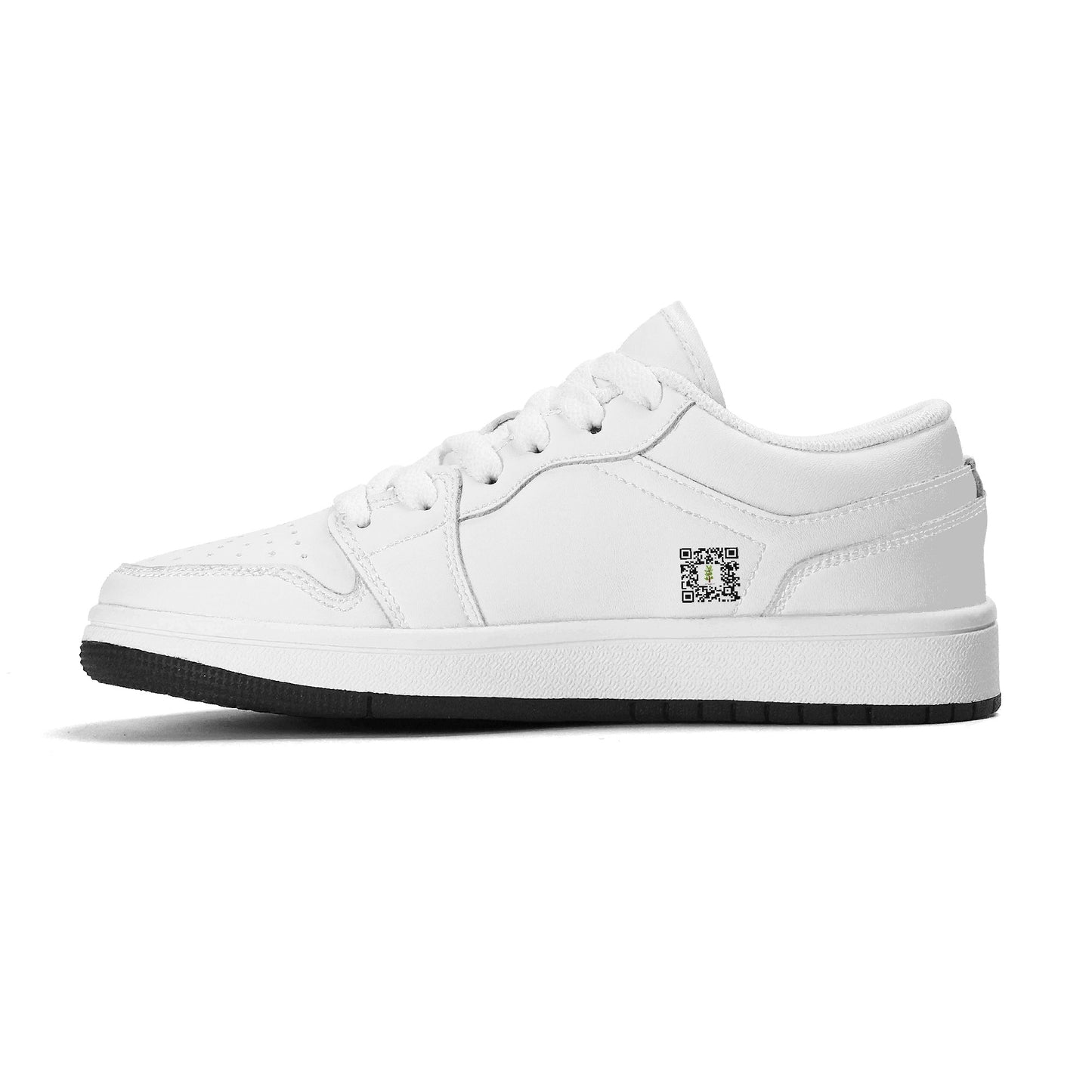 Evergreen Horse Line - Kids Premium Low Top Leather Sneakers