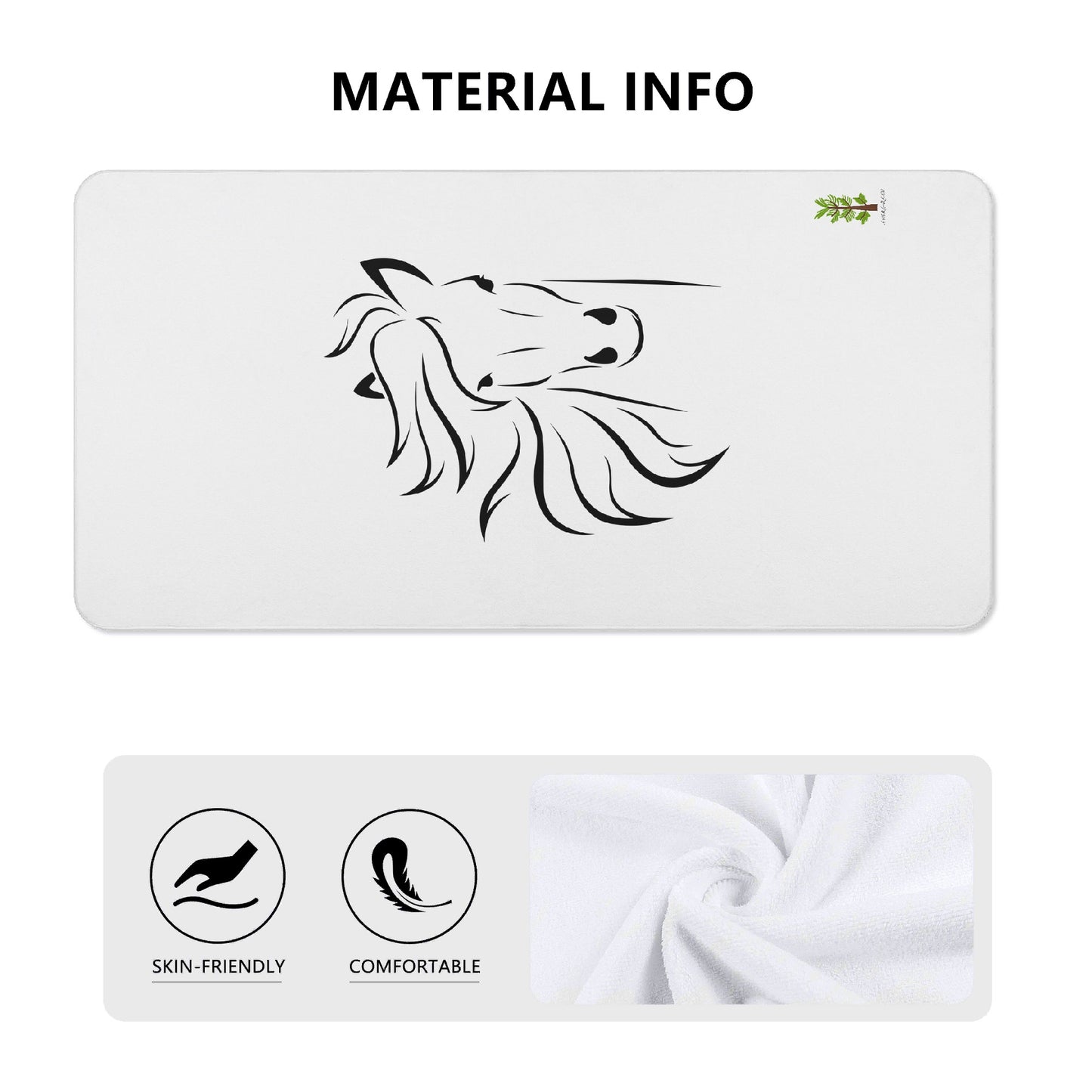 Evergreen Horse Line | Timeless Equestrian Gear – Minimalist, Sophisticated Styles for Riders, Kids, Women & Men - Personalized Soft Bath Towel 2 Sizes for Bathroom Gym and Travel