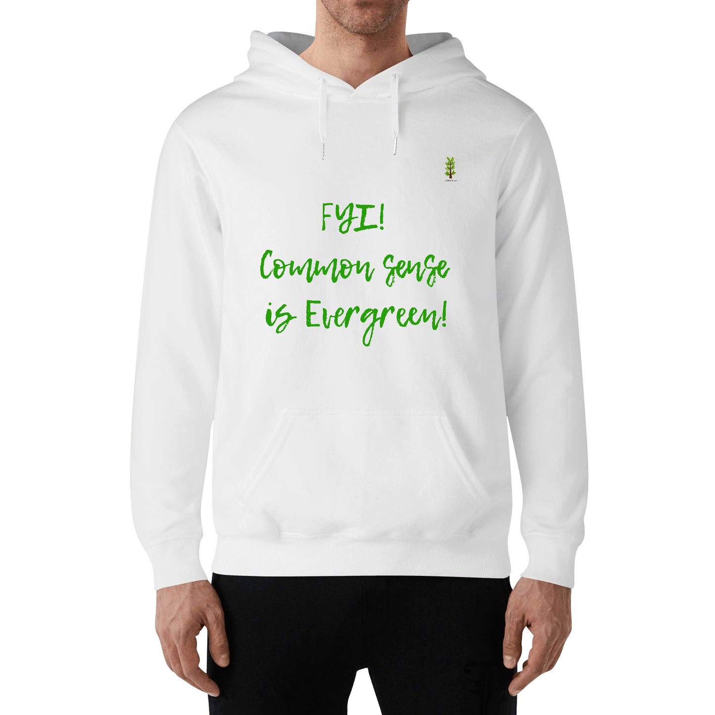 Evergreen FYI Line - Unisex Cotton Hoodie