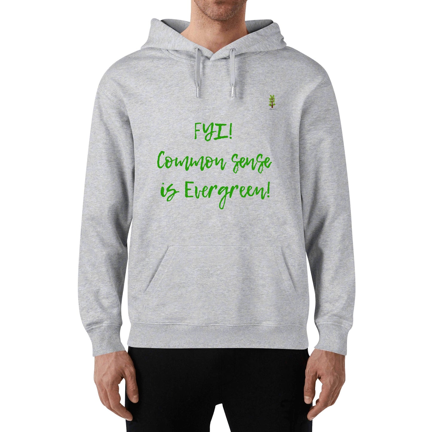 Evergreen FYI Line - Unisex Cotton Hoodie