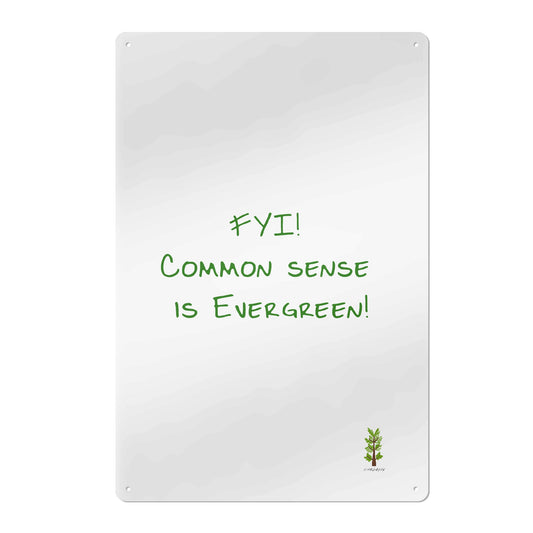 Evergreen FYI Line - Iron Sheet Wall Modern Artwork for Home Decor