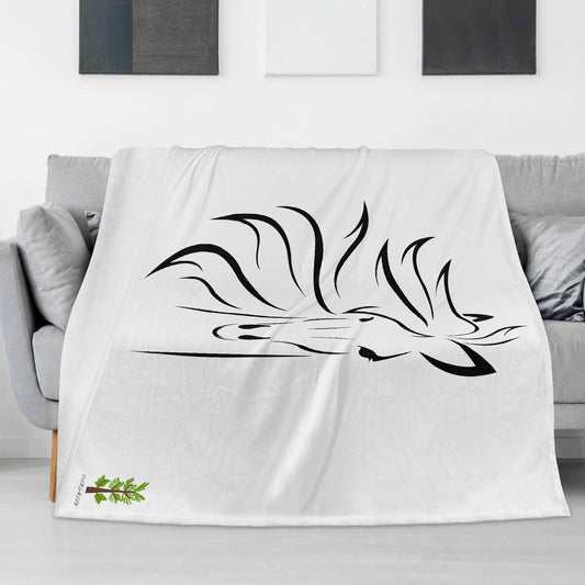 Evergreen Horse Line - Horizontal Flannel Breathable Blanket 4 Sizes