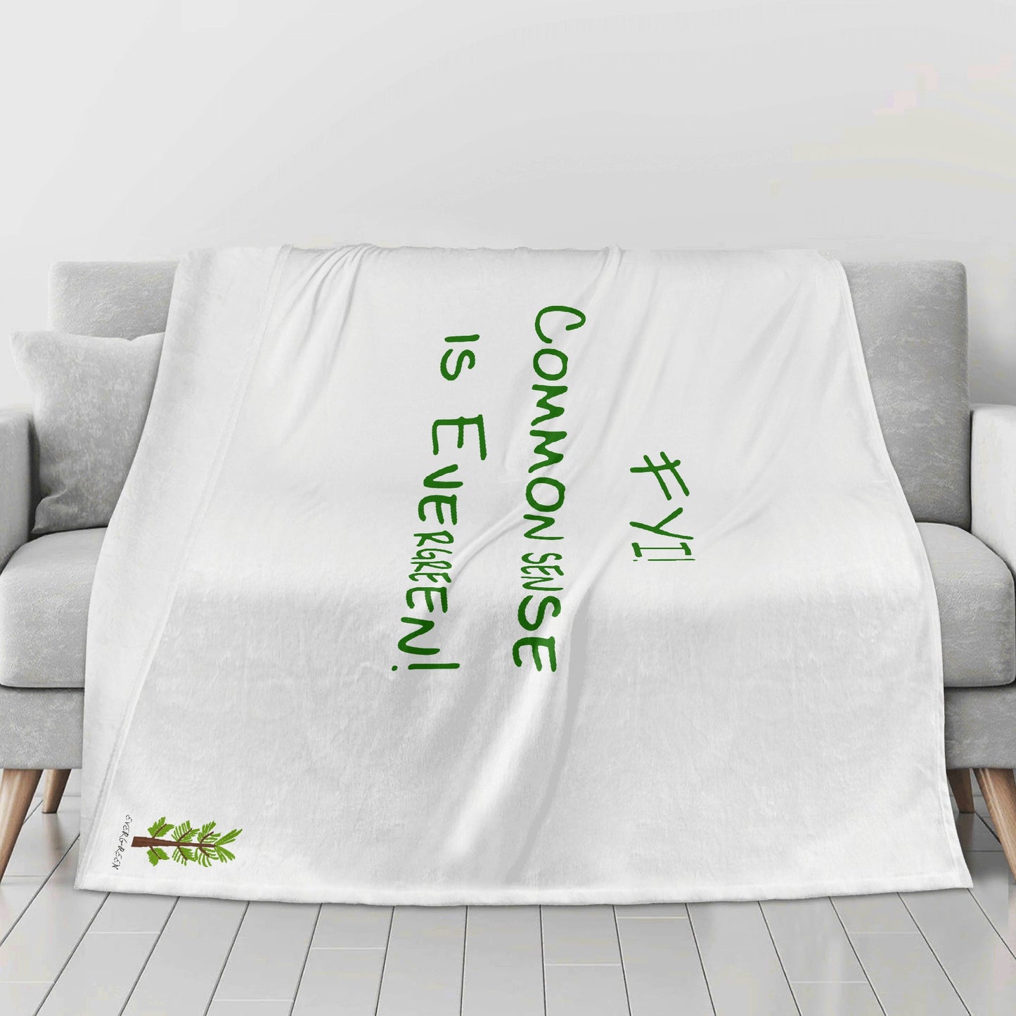 Evergreen FYI Line - Horizontal Flannel Breathable Blanket 4 Sizes