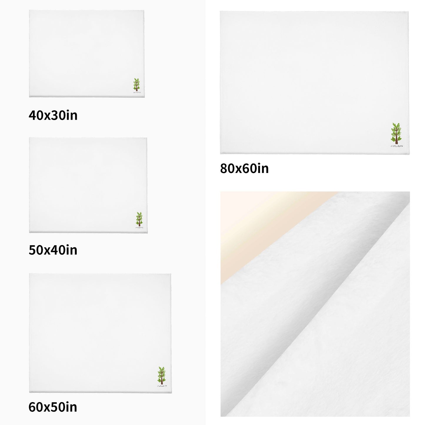 Evergreen Original - Horizontal Flannel Breathable Blanket 4 Sizes