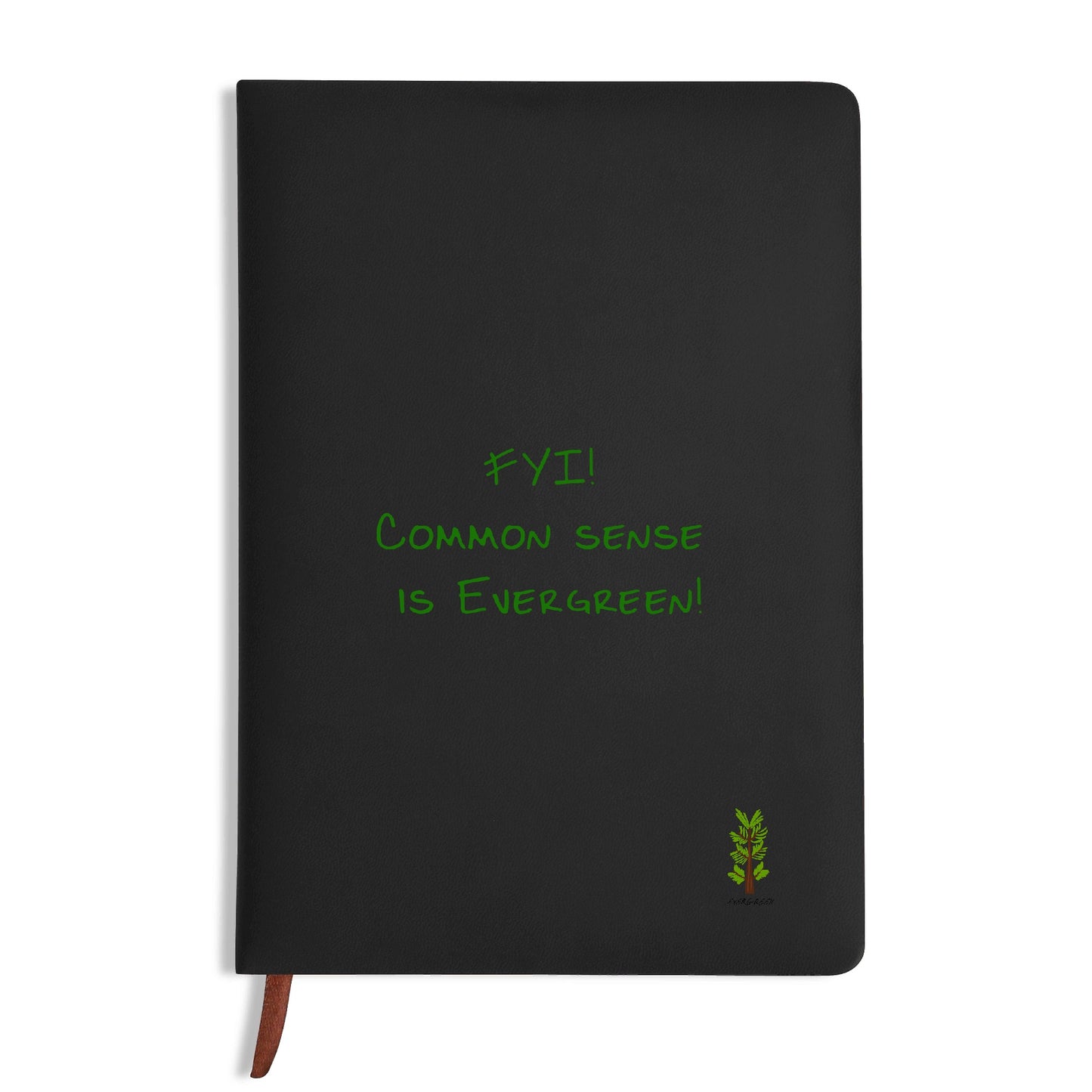 Evergreen FYI Line - Black and Brown Notebook / Journal