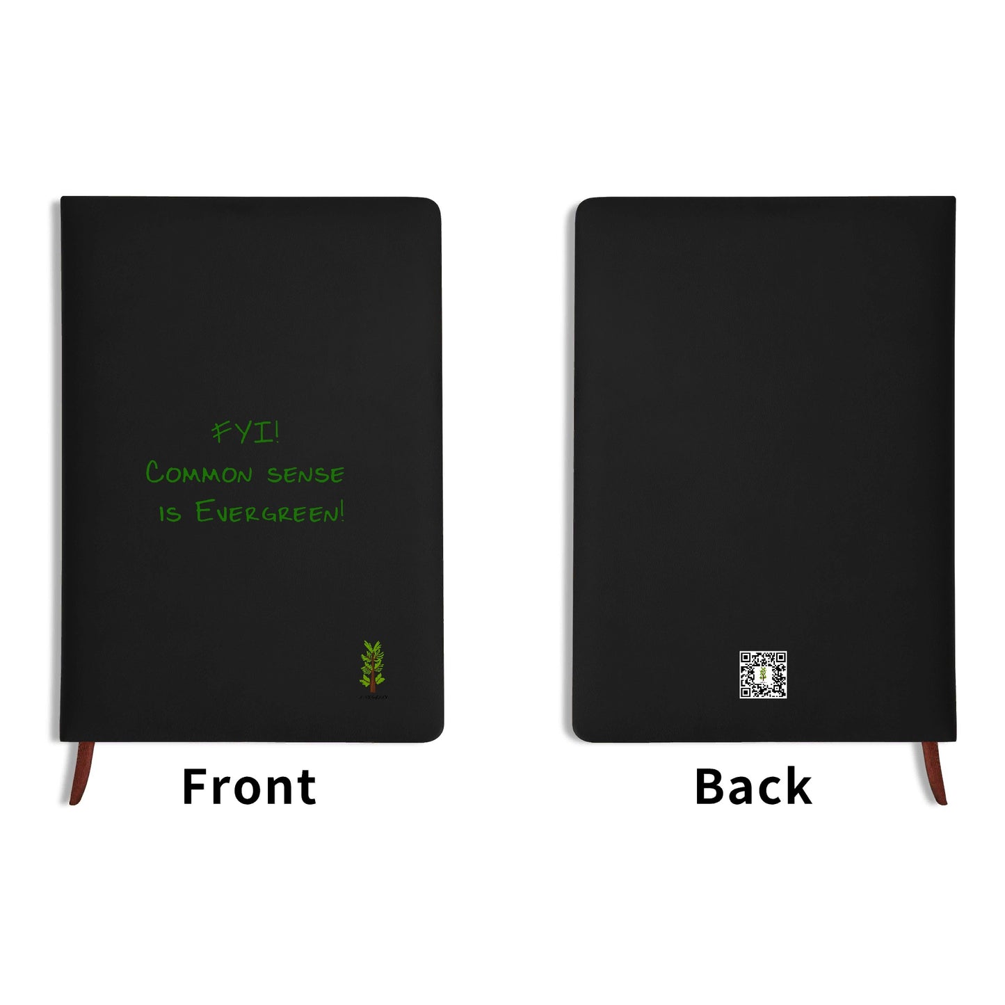 Evergreen FYI Line - Black and Brown Notebook / Journal