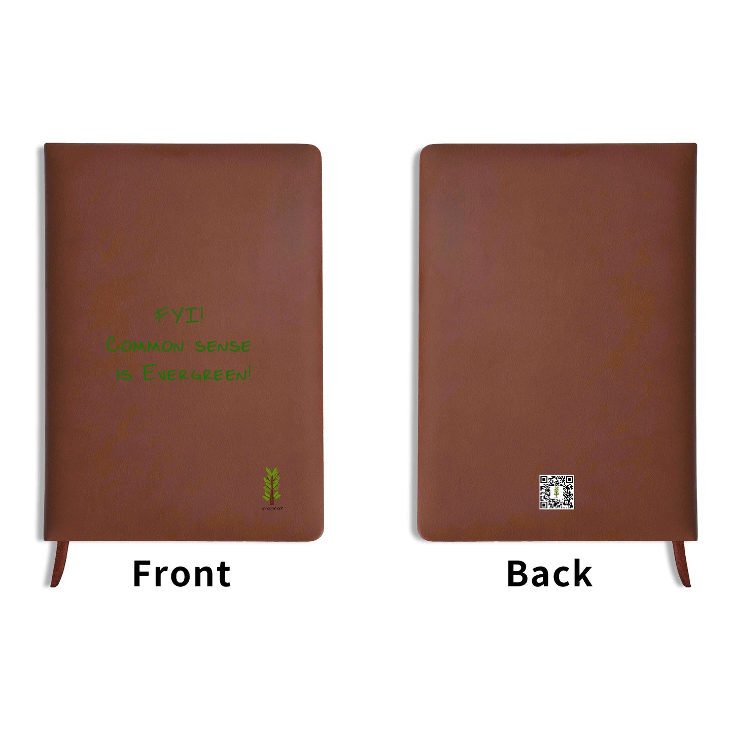 Evergreen FYI Line - Black and Brown Notebook / Journal