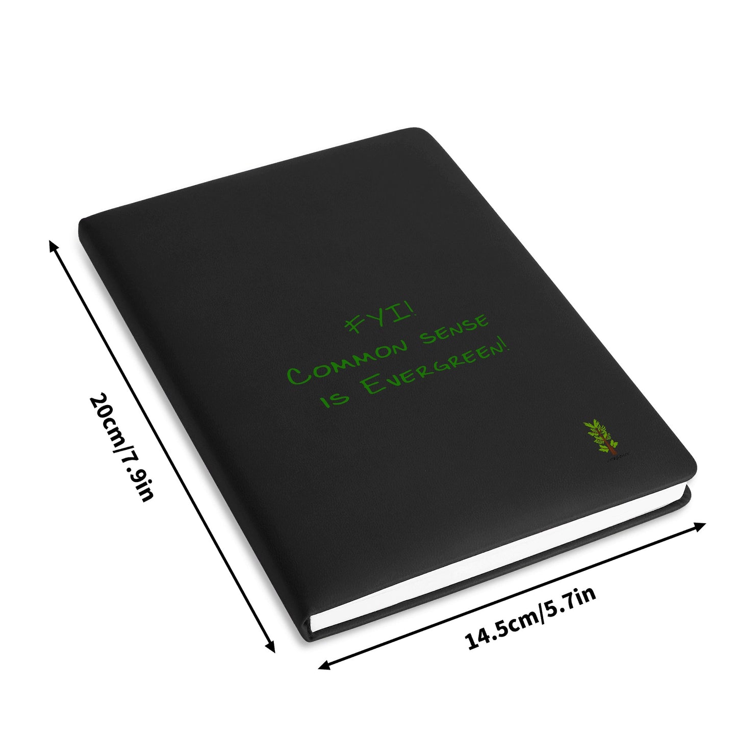 Evergreen FYI Line - Black and Brown Notebook / Journal