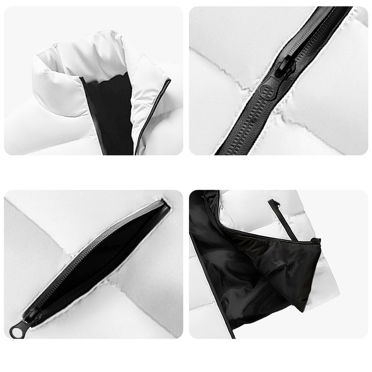 Evergreen Horse Line - Unisex Lightweight All Over Printing Stand Collar Zip Up Puffer Vest