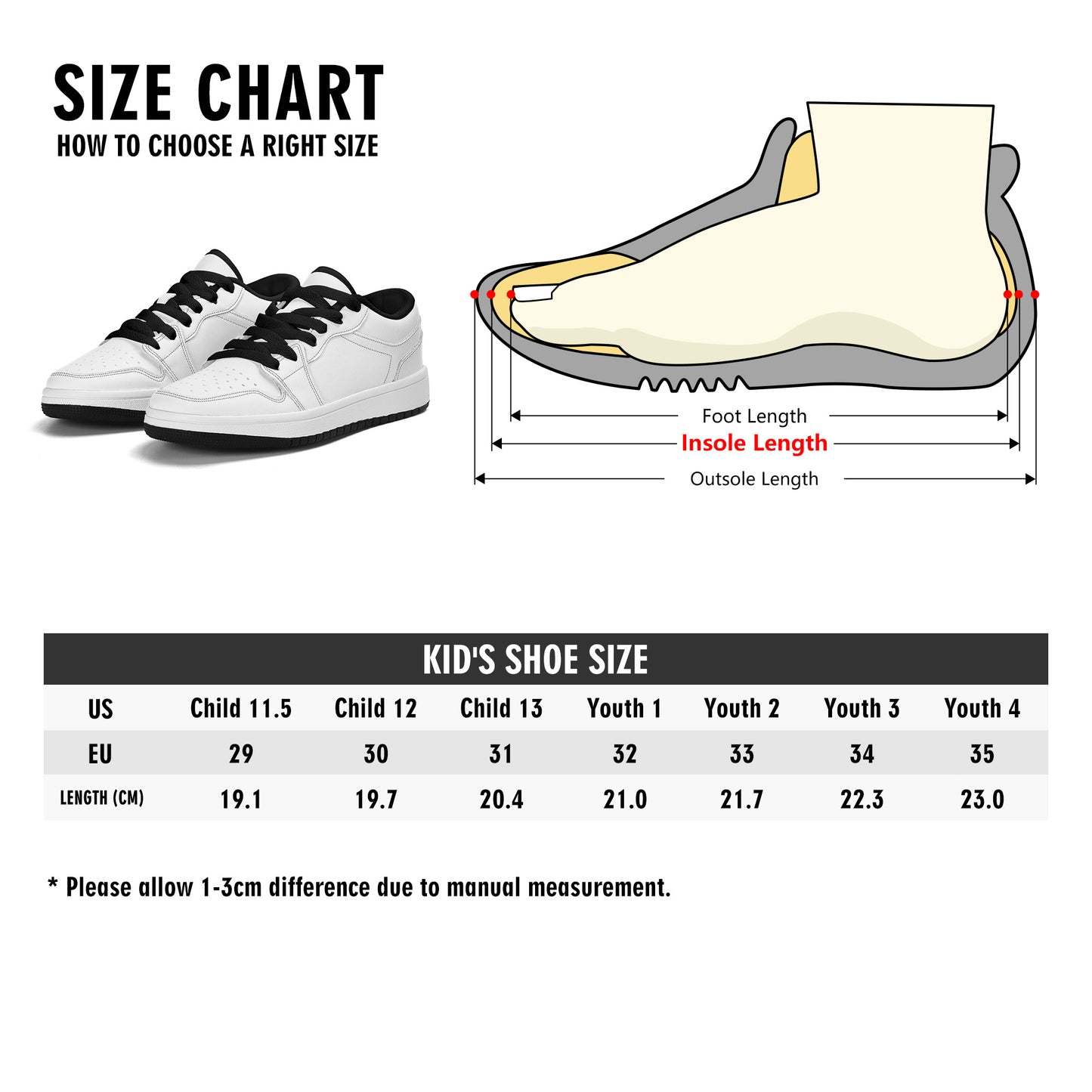 Evergreen Horse Line - Kids Premium Low Top Leather Sneakers