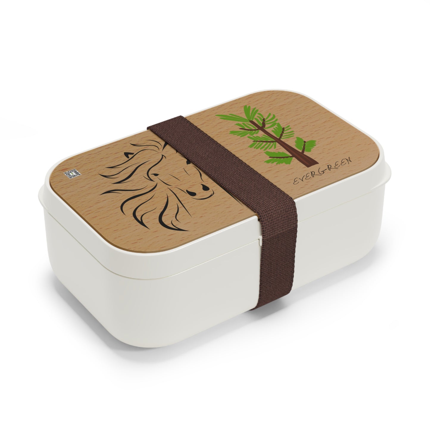 Evergreen Horse Line Eco-Friendly Bento Lunch Box - Horse & Evergreen Design